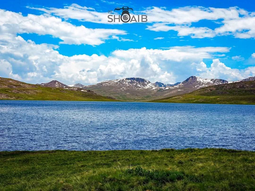 Sheosar Lake in Deosai National Park with crystal-clear water