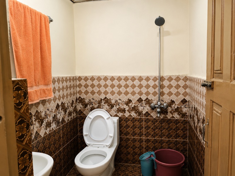 Private washroom of Family Room at Parbat 4 Seasons Resort Rupal